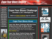 Tablet Screenshot of capefearblues.org